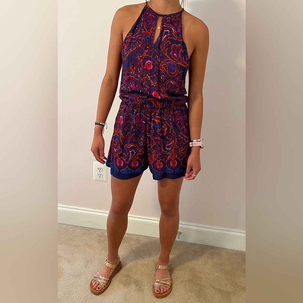 XS Mary and Mabel Floral Romper